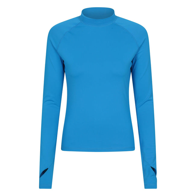 Blue - Front - Mountain Warehouse Womens-Ladies Long-Sleeved Rash Guard