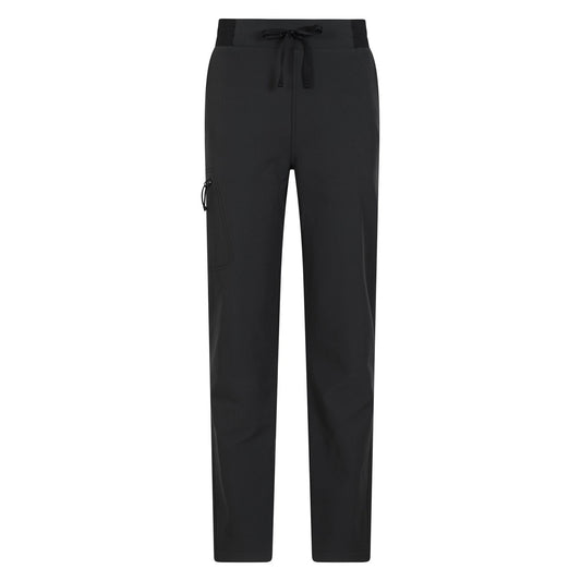Black - Front - Mountain Warehouse Womens-Ladies Adventure Water Resistant Hiking Trousers