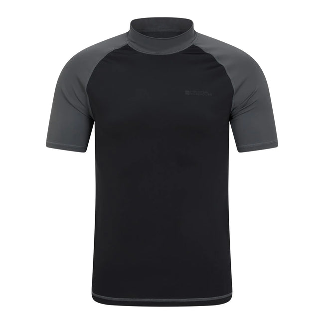 Dark Grey - Front - Mountain Warehouse Mens UV Protection Rash Guard