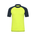Yellow - Front - Mountain Warehouse Mens UV Protection Rash Guard