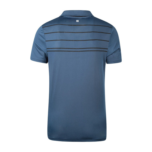 Blue - Back - Mountain Warehouse Mens Away IsoCool Polo Shirt
