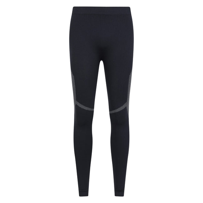 Black - Front - Mountain Warehouse Mens Freestyle Seamless Base Layer Bottoms