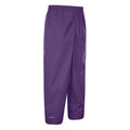 Purple - Back - Mountain Warehouse Childrens-Kids Pakka Waterproof Over Trousers