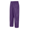 Purple - Side - Mountain Warehouse Childrens-Kids Pakka Waterproof Over Trousers