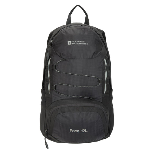 Black - Front - Mountain Warehouse Pace 12L Backpack