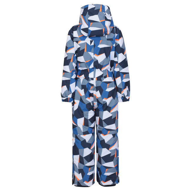 Blue - Back - Mountain Warehouse Childrens-Kids All In One Cloud Snowsuit