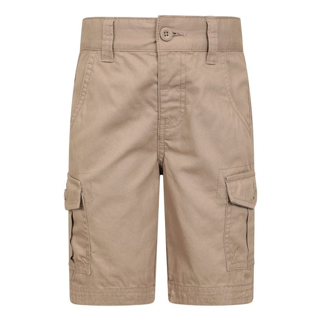 Beige - Front - Mountain Warehouse Childrens-Kids Cargo Shorts