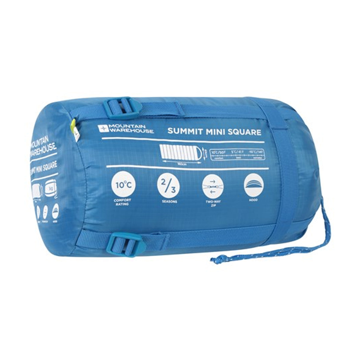 Blue - Lifestyle - Mountain Warehouse Childrens-Kids Summit Mini Sleeping Bag