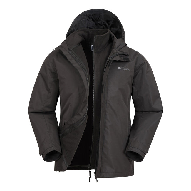 Black - Lifestyle - Mountain Warehouse Mens Fell II 3 in 1 Jacket