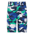 Bright Blue - Front - Mountain Warehouse Childrens-Kids Camo Cargo Shorts