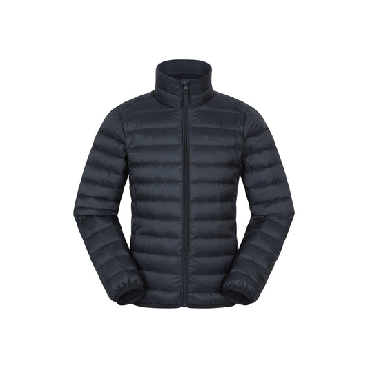 Jet Black - Front - Mountain Warehouse Childrens-Kids Featherweight Down Jacket
