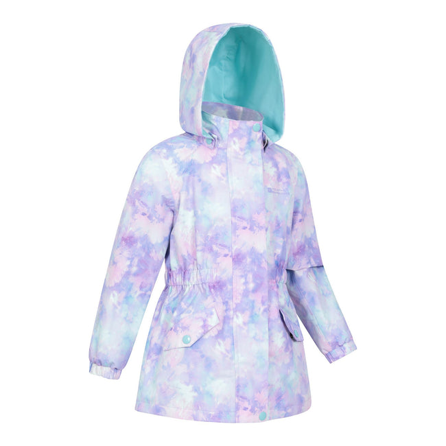 Blue - Lifestyle - Mountain Warehouse Childrens-Kids Dale Lightweight Waterproof Jacket