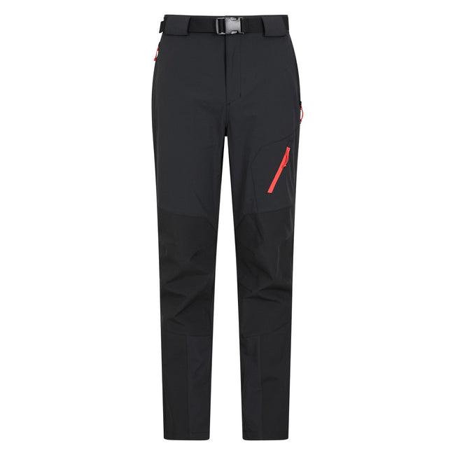 Black - Front - Mountain Warehouse Mens Forest Hiking Trousers