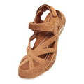 Brown - Back - Mountain Warehouse Womens-Ladies Sussex Wolverine Suede Sandals