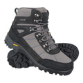 Dark Grey - Pack Shot - Mountain Warehouse Mens Storm Extreme Suede Waterproof Hiking Boots