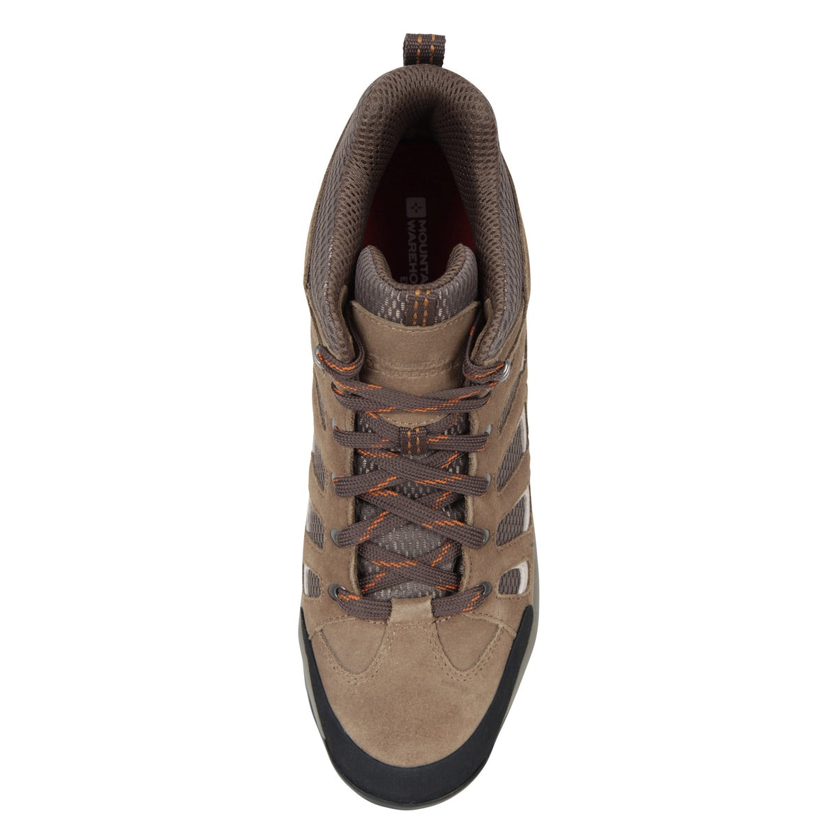 Brown - Close up - Mountain Warehouse Mens Field Extreme Suede Wide Walking Boots
