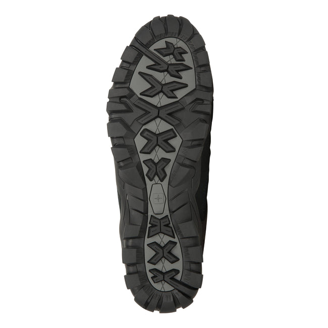 Navy - Close up - Mountain Warehouse Mens Curlews Waterproof Suede Walking Shoes