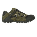 Khaki - Back - Mountain Warehouse Mens Curlews Waterproof Suede Walking Shoes