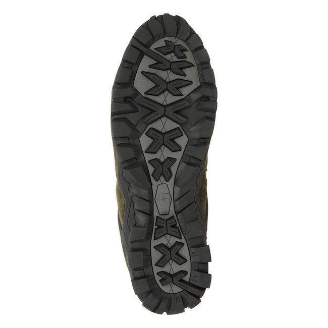 Khaki - Close up - Mountain Warehouse Mens Curlews Waterproof Suede Walking Shoes