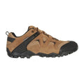Dark Beige - Back - Mountain Warehouse Mens Curlews Waterproof Suede Walking Shoes