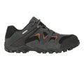 Dark Grey - Back - Mountain Warehouse Mens Curlews Waterproof Suede Walking Shoes