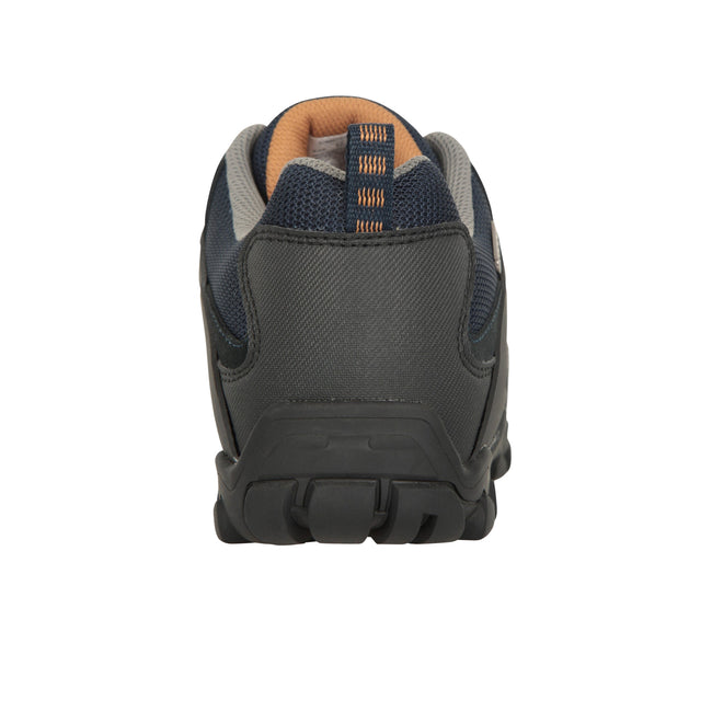 Navy - Side - Mountain Warehouse Mens Curlews Waterproof Suede Walking Shoes