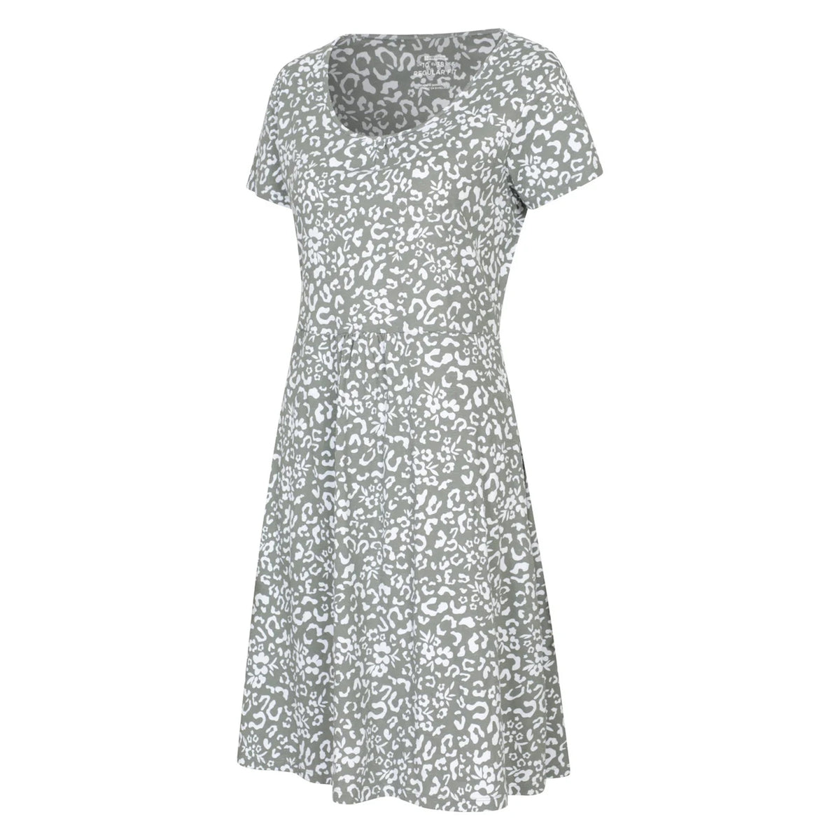 Light Khaki - Side - Mountain Warehouse Womens-Ladies Flora Denim UV Protection Midi Dress