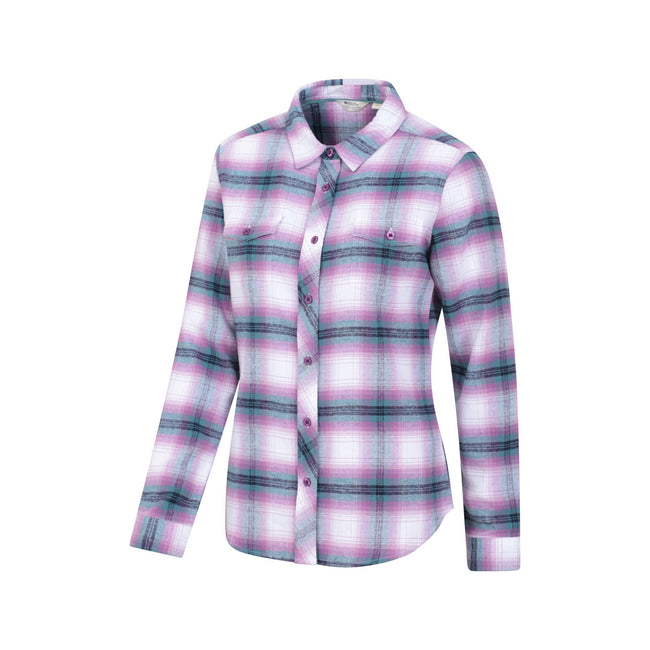Grey - Lifestyle - Mountain Warehouse Womens-Ladies Willow Flannel Shirt