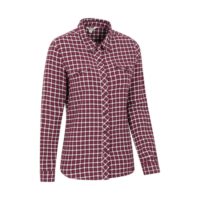 Berry - Lifestyle - Mountain Warehouse Womens-Ladies Willow Flannel Shirt