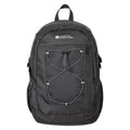 Black - Front - Mountain Warehouse Peregrine Logo Backpack