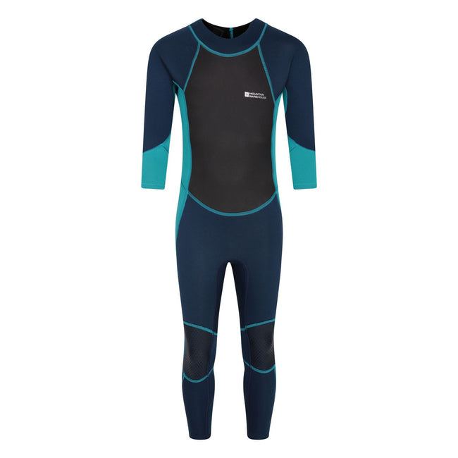 Teal - Front - Mountain Warehouse Childrens-Kids Wetsuit