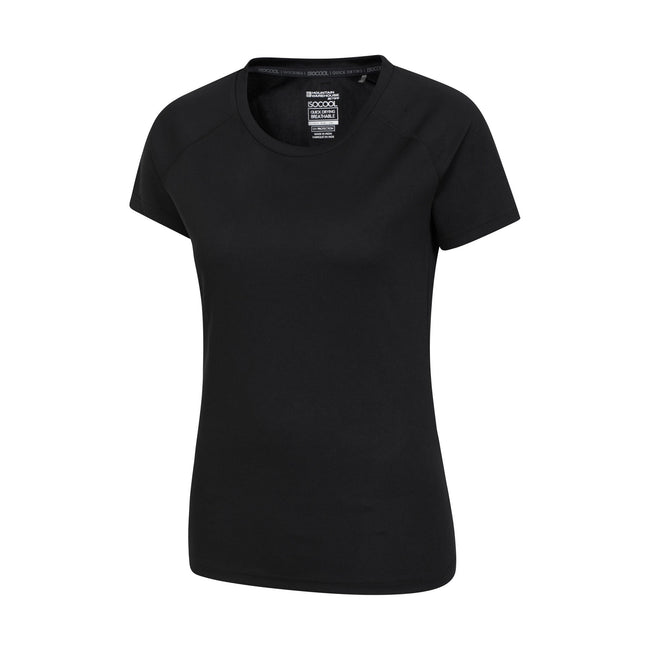 Black - Side - Mountain Warehouse Womens-Ladies Endurance T-Shirt