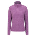 Dusky Wine - Front - Mountain Warehouse Womens-Ladies Snowdon Melange Fleece Top