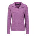 Dusky Wine - Lifestyle - Mountain Warehouse Womens-Ladies Snowdon Melange Fleece Top