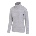 Grey - Side - Mountain Warehouse Womens-Ladies Snowdon Melange Fleece Top