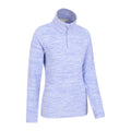 Lilac - Back - Mountain Warehouse Womens-Ladies Snowdon Melange Fleece Top