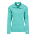 Turquoise - Lifestyle - Mountain Warehouse Womens-Ladies Snowdon Melange Fleece Top