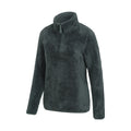 Green - Side - Mountain Warehouse Womens-Ladies Teddy Fleece Quarter Zip Fleece Top