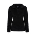 Black - Lifestyle - Mountain Warehouse Womens-Ladies Teddy Fleece Quarter Zip Fleece Top