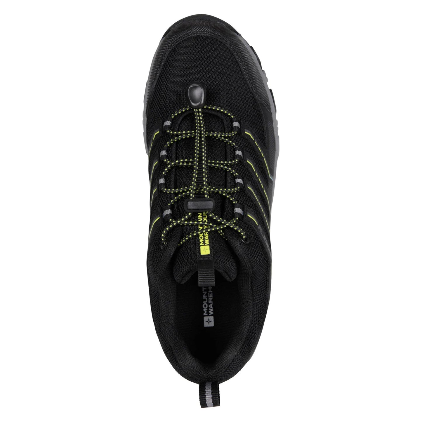 Black - Close up - Mountain Warehouse Childrens-Kids Bolt Waterproof Trainers