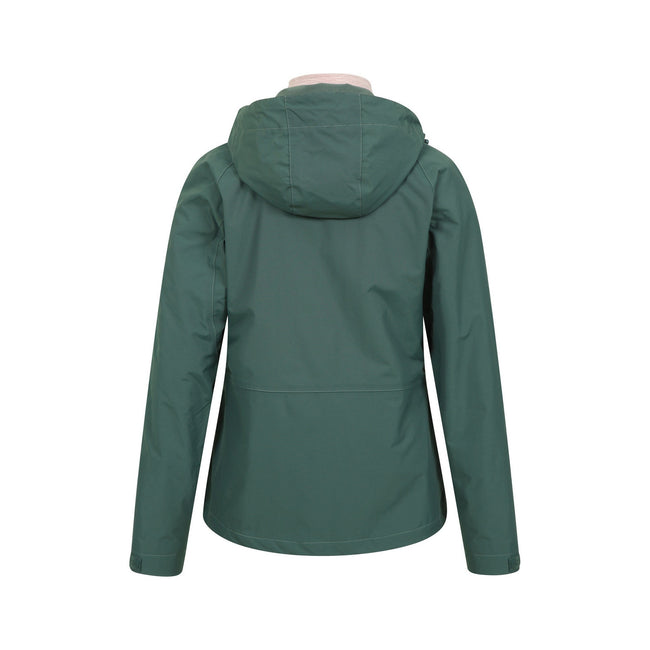 Green - Back - Mountain Warehouse Womens-Ladies Thunderstorm II 3 in 1 Waterproof Jacket