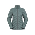 Green - Front - Mountain Warehouse Womens-Ladies Extreme II Featherweight Down Jacket