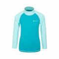 Teal - Front - Mountain Warehouse Childrens-Kids Long-Sleeved Rash Top