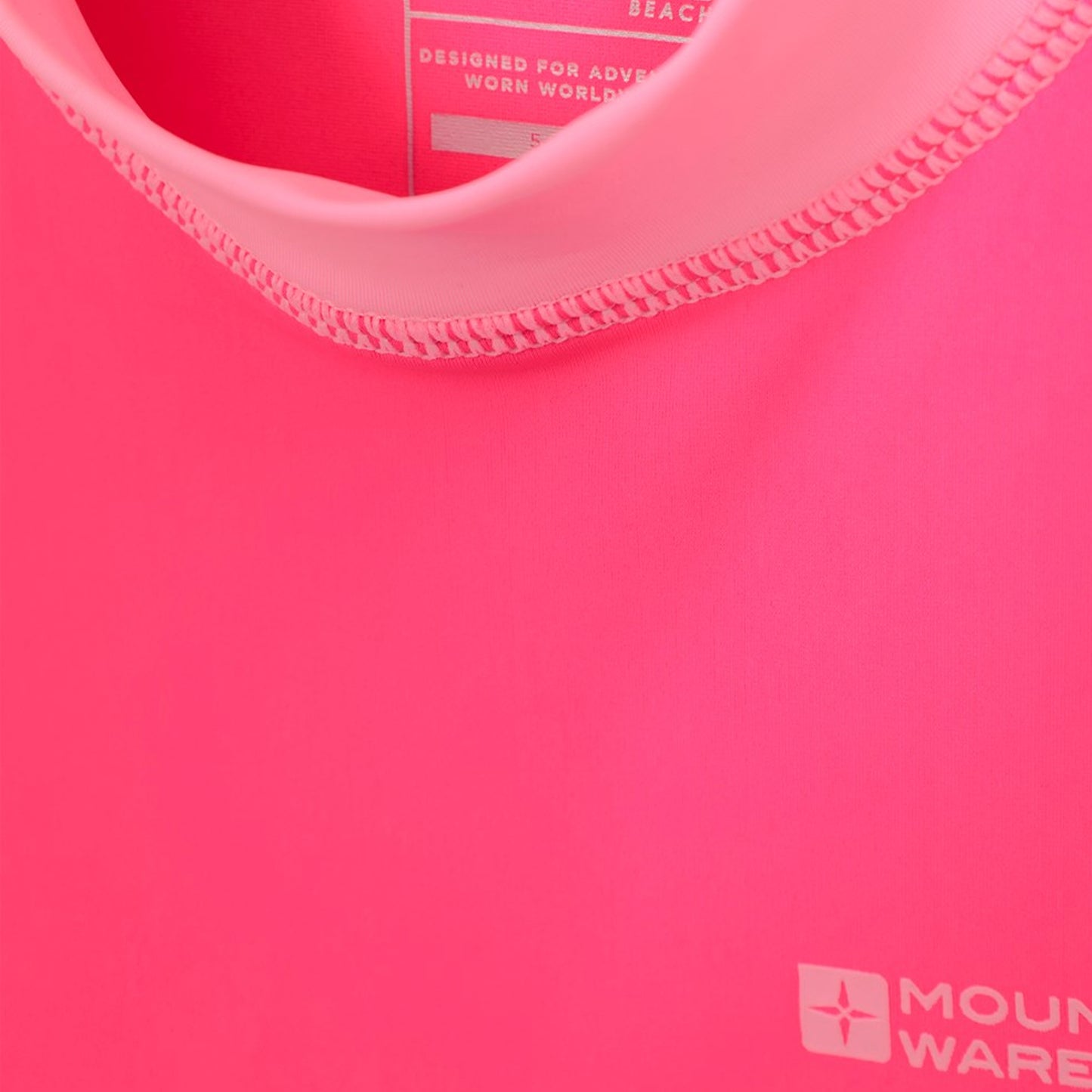 Bubblegum Pink - Lifestyle - Mountain Warehouse Childrens-Kids Long-Sleeved Rash Top
