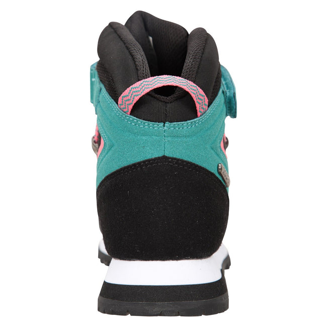Teal - Back - Mountain Warehouse Childrens-Kids Scale Waterproof Walking Boots