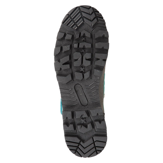Teal - Close up - Mountain Warehouse Childrens-Kids Scale Waterproof Walking Boots