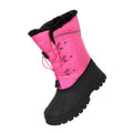 Pink - Pack Shot - Mountain Warehouse Childrens-Kids Whistler Adaptive Snow Boots