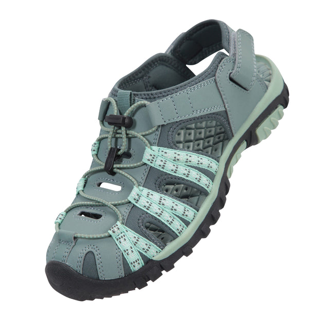 Grey - Close up - Mountain Warehouse Womens-Ladies Trek Sandals