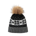 Black - Lifestyle - Mountain Warehouse Womens-Ladies Fair Isle Pom Pom Beanie