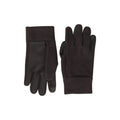 Black - Side - Mountain Warehouse Mens Touch Screen Fleece Gloves